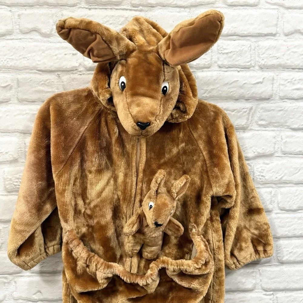 Kids Kangaroo Halloween Costume Sz 7/8 Theater Quality Body Suit Warm Fast Ship!